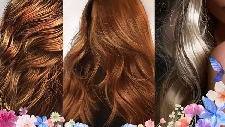Рисование волос в Photoshop: создание реалистичных цифровых причесок. Курс на Udemy.